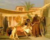 让莱昂杰罗姆 - Socrates seeking Alcibiades in the House of Aspasia